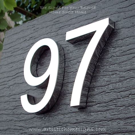 modern font metal house numbers|modern house number templates.